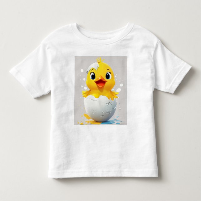 Hello World! Chic Chick Toddler T-Shirt (Front)