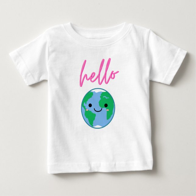 Hello World Cute Kids T-Shirt (Front)