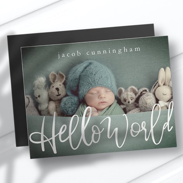 Hello World! Modern Playful Script New Baby (Creator Uploaded)