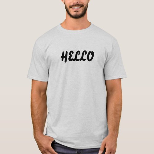 Hello write  T_Shirt