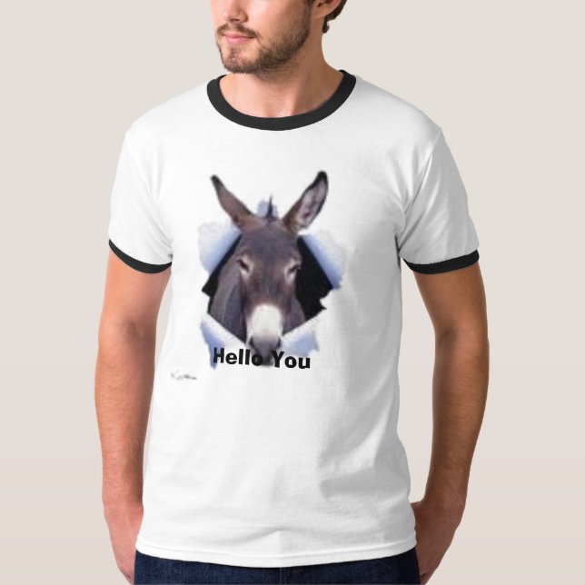 Hello You from your friend donkey T-Shirt (Front)