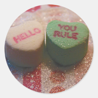 Hello You Rule Classic Round Sticker