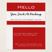 Hello You Suck At Parking (Front & Back)