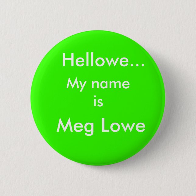 Hellowe..., Meg Lowe, My name is Button (Front)