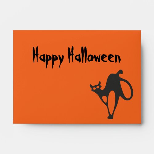 Helloween scary cat envelope