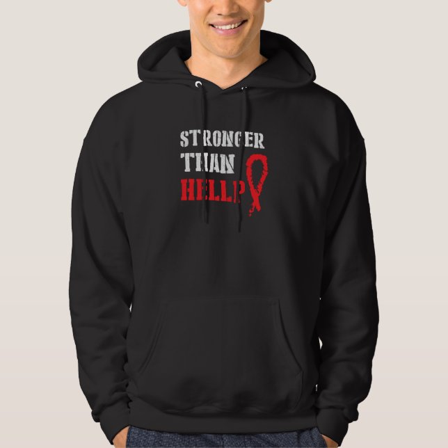 Hellp Syndrom Preeclampsia Awareness Red Ribbon Su Hoodie (Front)