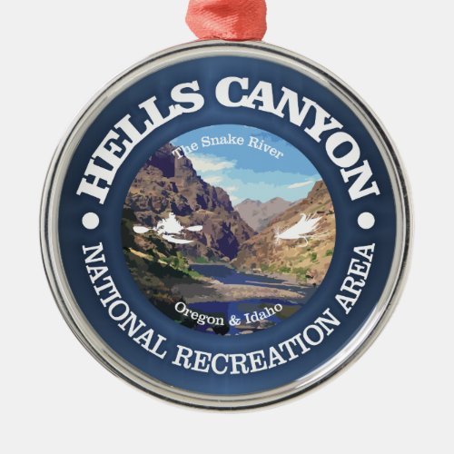 Hells Canyon NRA Metal Ornament