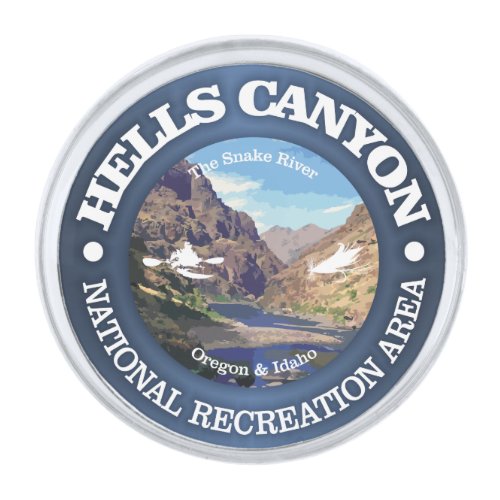 Hells Canyon NRA Silver Finish Lapel Pin