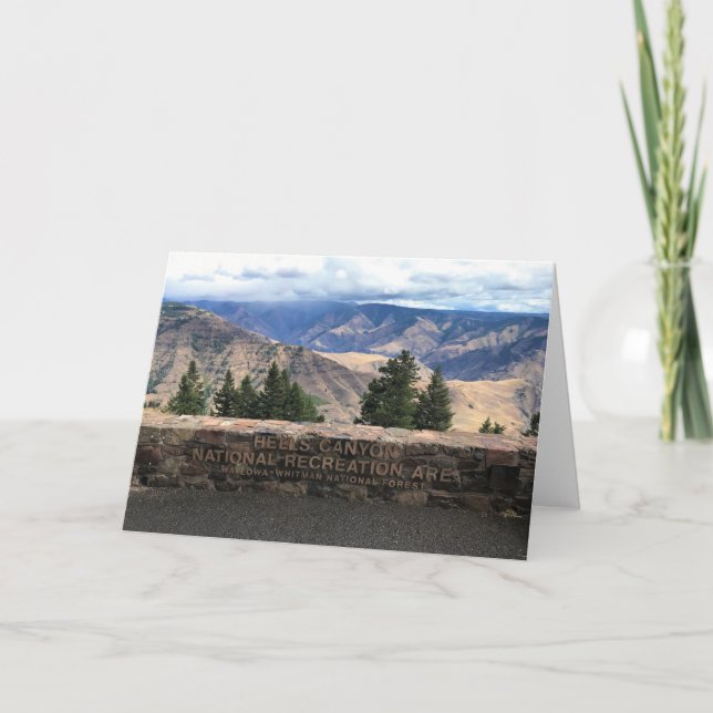 Hells Canyon Scenic Byway, OR Card (Front)
