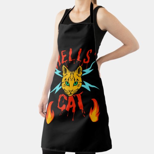 Hells Cat apron