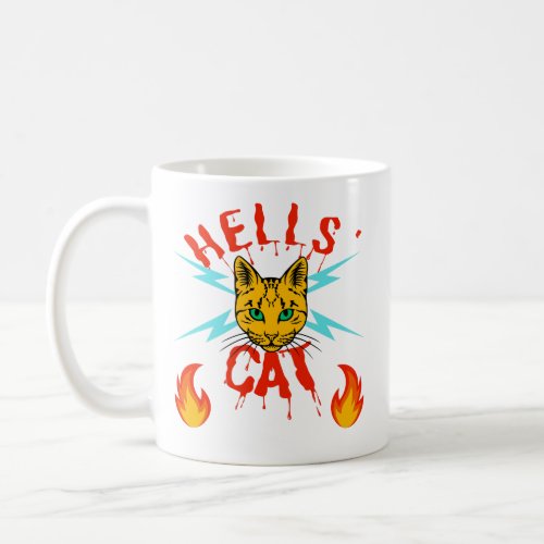 Hells Cat coffee mug
