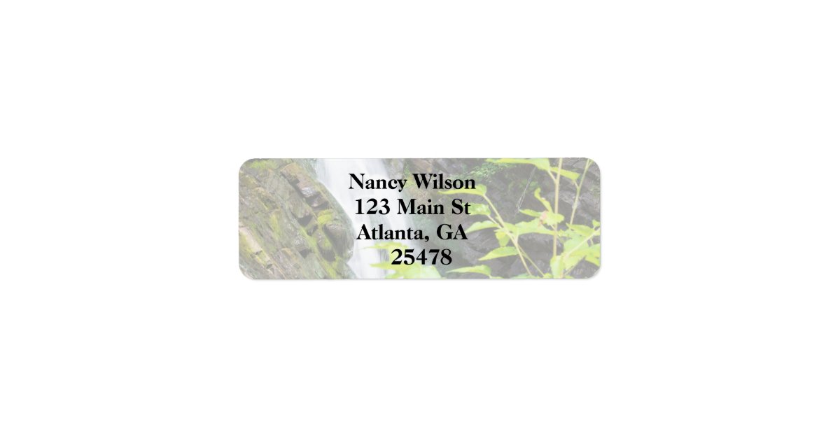 Hell's Gate Canyon waterfall Label | Zazzle