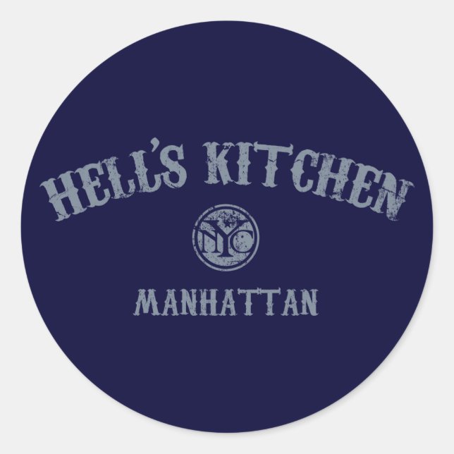 Hell's Kitchen Classic Round Sticker (Front)