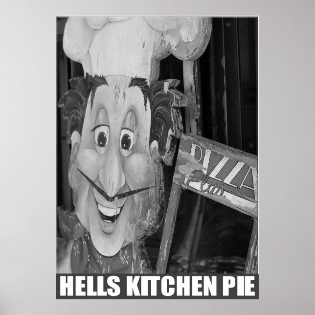 "Hell's Kitchen Pie" by Urban59 Studio Poster (Front)
