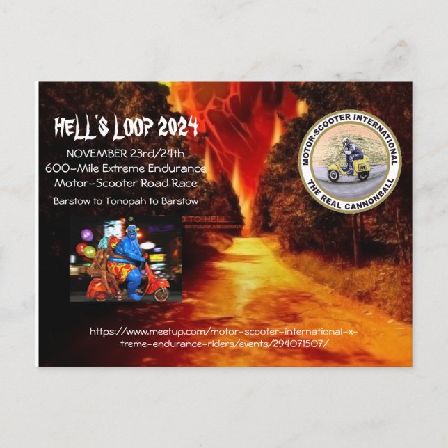 Hell's Loop 2024 Postcard (Front)