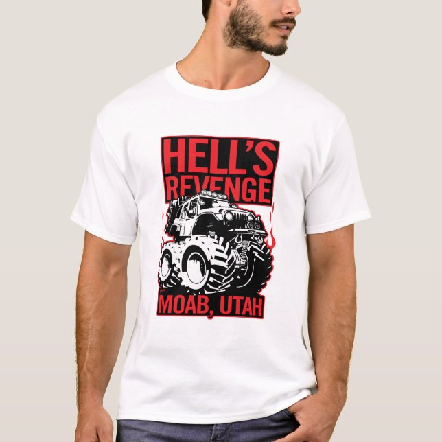 Hell's Revenge Moab Utah Off Road 4x4 Adventure T-Shirt (Front)