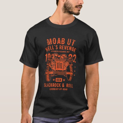Hells Revenge Moab Utah Offroad Rock Crawler 4x4 D T_Shirt