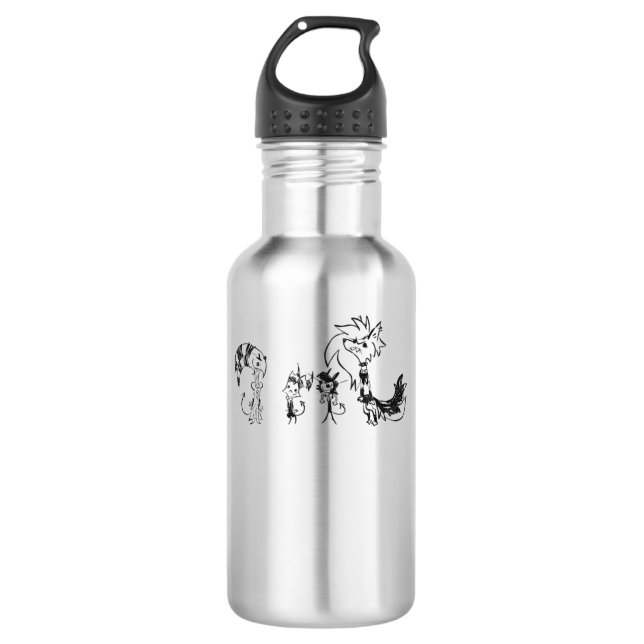 Helluva Boss doodles Pullover Sweatshirt Stainless Steel Water Bottle (Front)