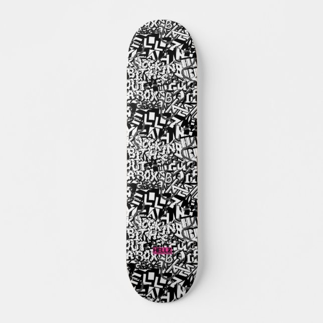 Hellz Bellz "Alphabet Soup" Skateboard Deck (Front)