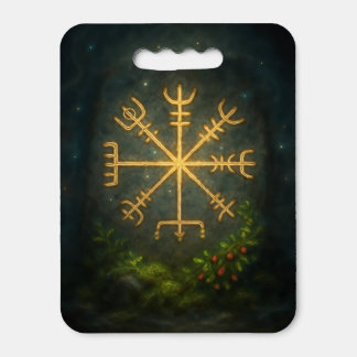 Helm of Awe Aegishjalmur Norse Protective Symbol   Seat Cushion