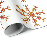 Web of Wyrd The Matrix of Fate- Marble and gold Wrapping Paper