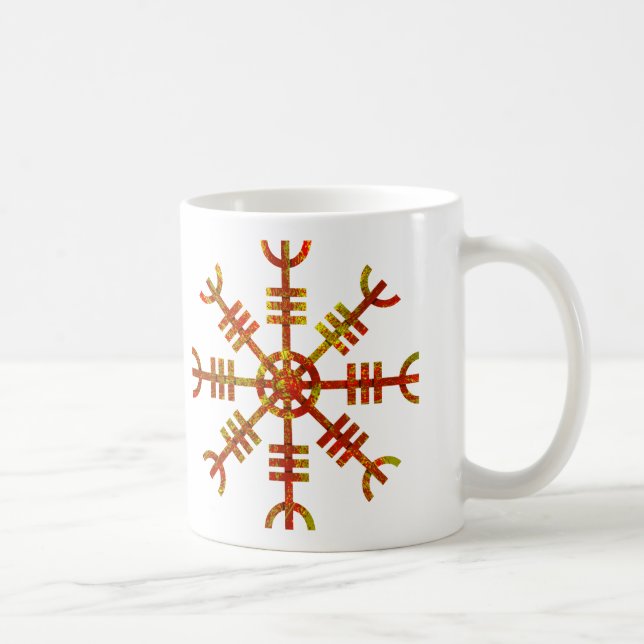 Helm Of Awe Norse Viking Symbol Coffee Mug (Right)