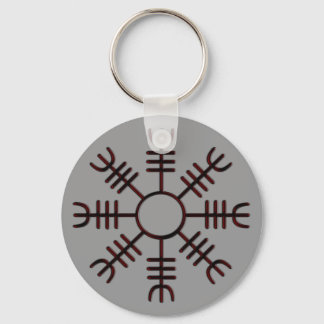 Helm of Awe Red Glow Keychain