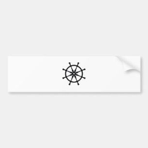Helm Silhouette Bumper Sticker
