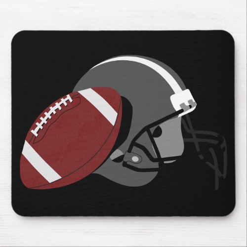 Helmet and ball for American football Mouse Pad