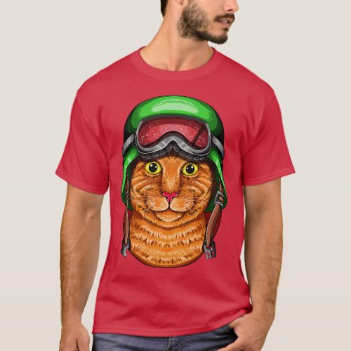 Helmet cats 9 T_Shirt