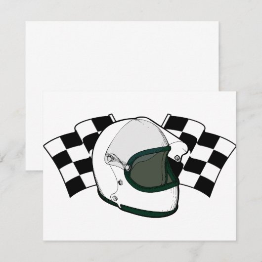 Helmet & Flags (Front/Back)