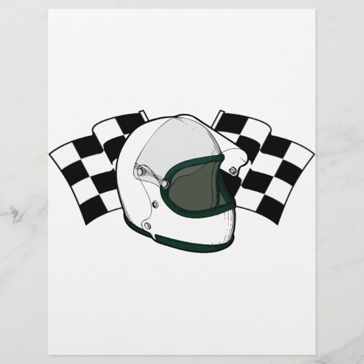 Helmet & Flags (Front)