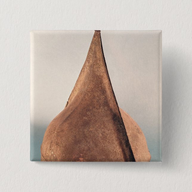 Helmet, from Bernieres d'Ailly Pinback Button (Front)