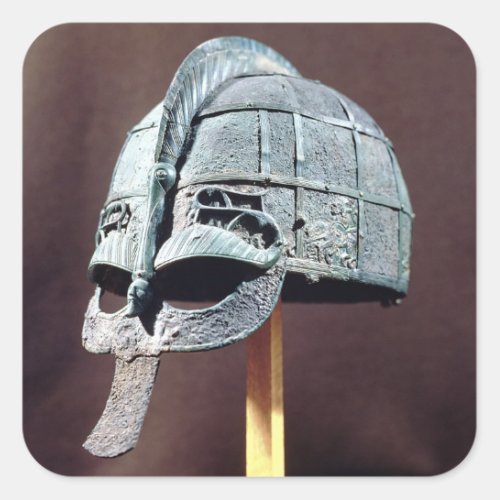 Helmet from the Vendel Treasure Square Sticker