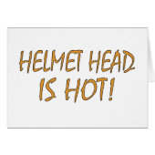 Helmet Head Is Hot (Front Horizontal)