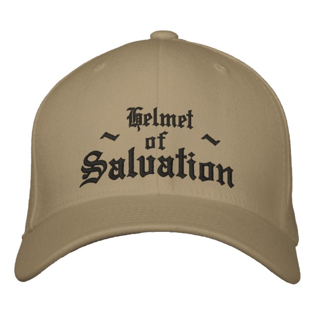 Helmet of Salvation Embroidered Baseball Hat (Front)