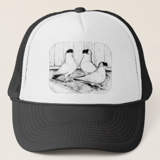 Helmet Pigeon Trio Trucker Hat