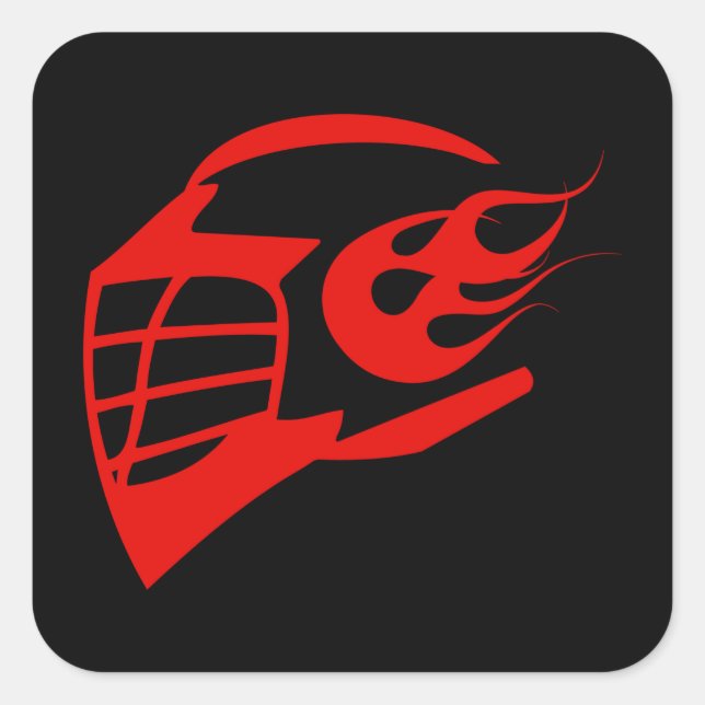 Helmet Square Sticker (Front)