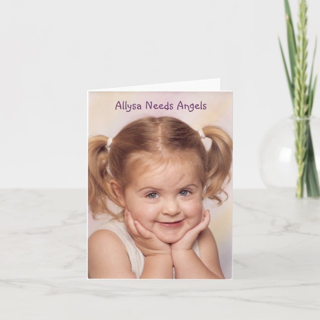 Help Allysa Walk Again - Customized Card (Front)