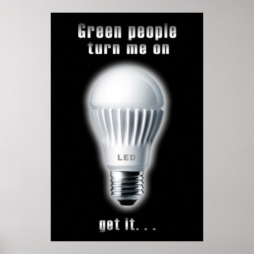 Help change the world with a light bulb poster
