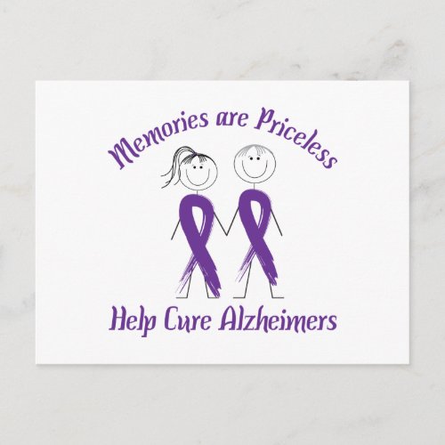 Help Cure Alzheimers Postcard