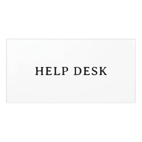 HELP DESK | Professional Modern Classic Room Door Sign