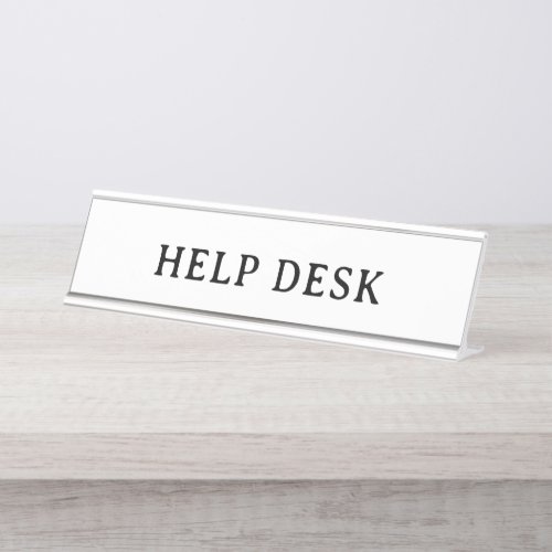 HELP DESK | Professional Modern Desk  Name Plate