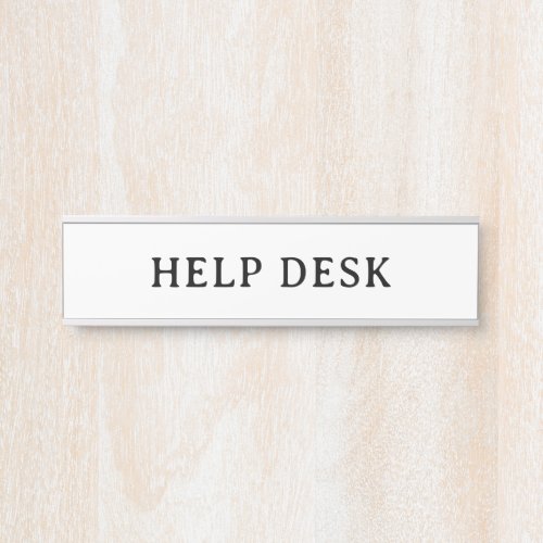 HELP DESK | Professional Modern Door Name Plate