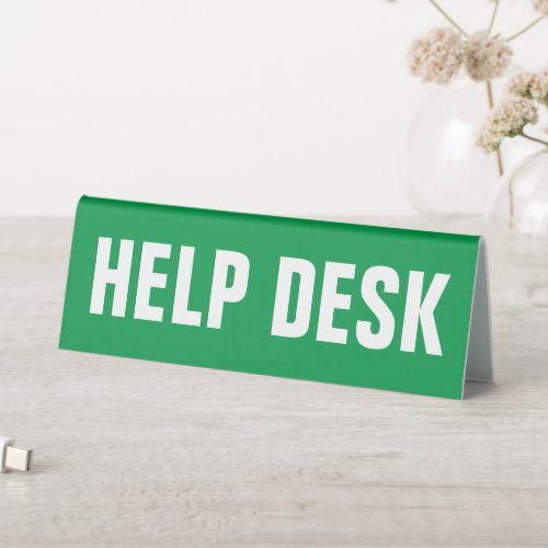 Help Desk Table Tent Sign
