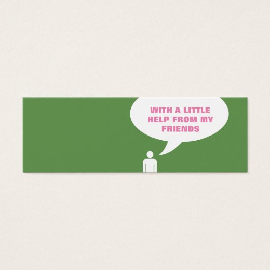 help from my friends comic bubble referral (Front)