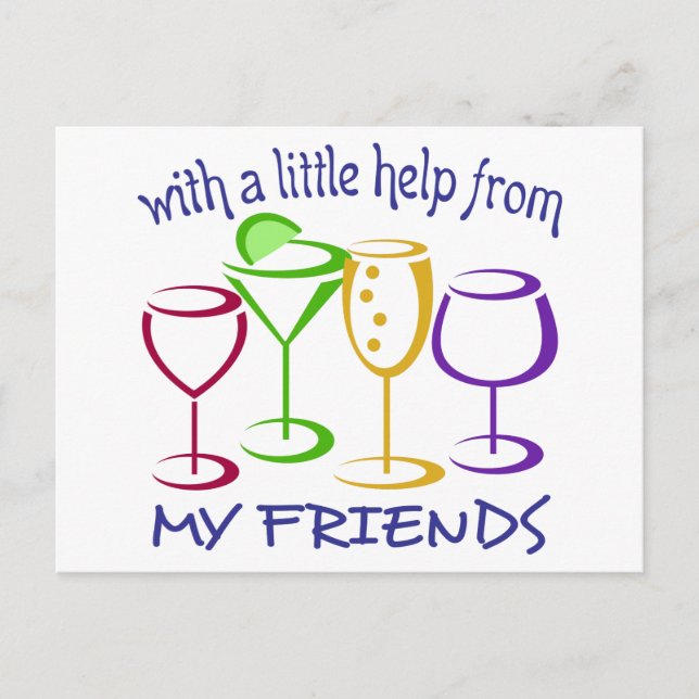 Help From my Friends Postcard (Front)