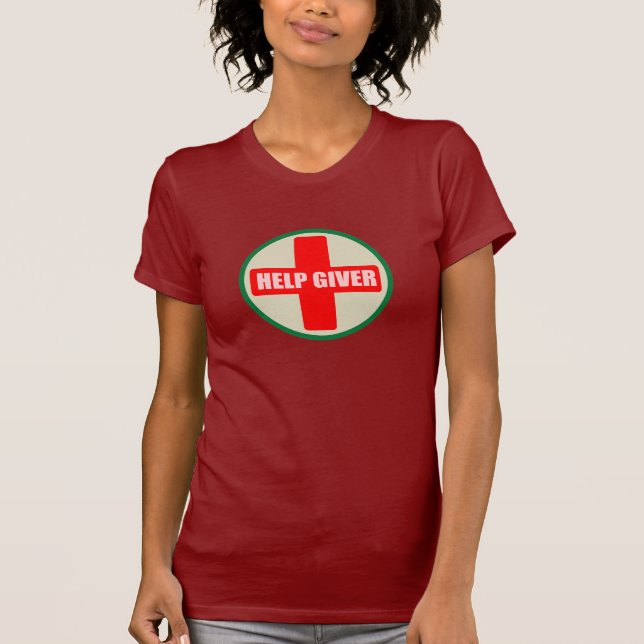 HELP GIVER RED CROSS T-Shirt (Front)