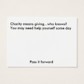 Help, giving, charity (Back)