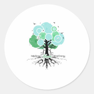 Help grow wind energy. Windsmiths Classic Round Sticker